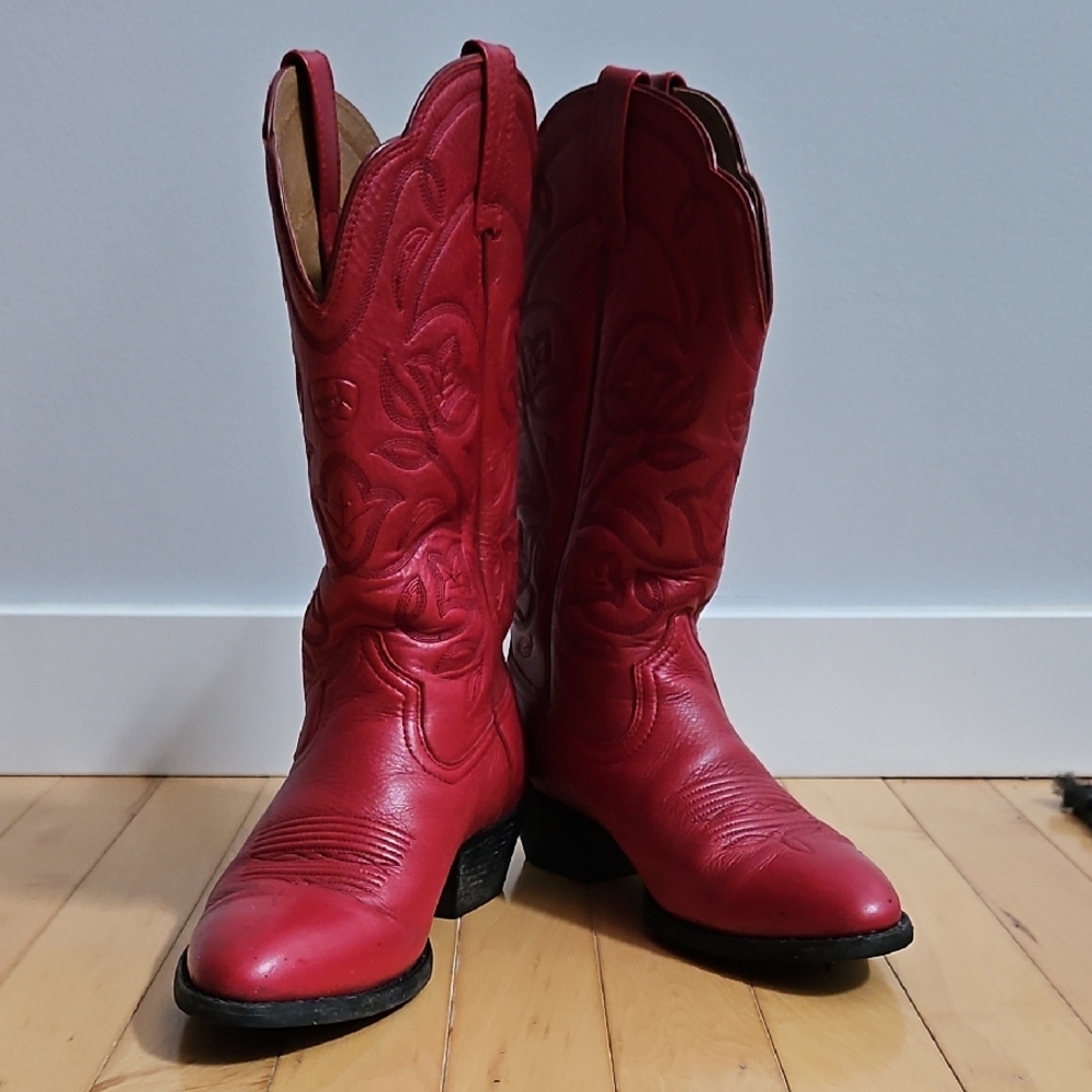 Ariat Red Heeled Western Boots